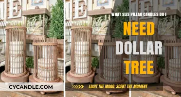 Choosing the Perfect Pillar Candle Size at Dollar Tree