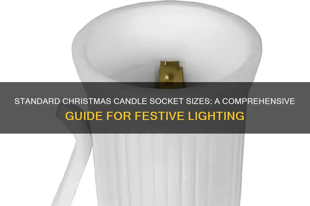 what size socket standard christmas candles