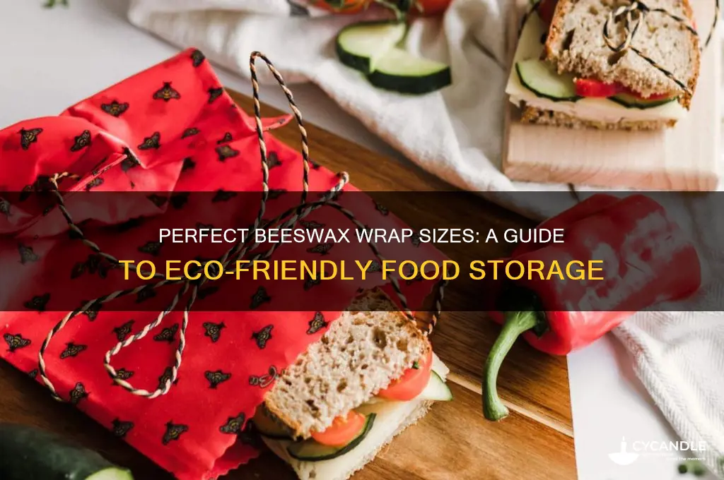 what size to make beeswax wraps