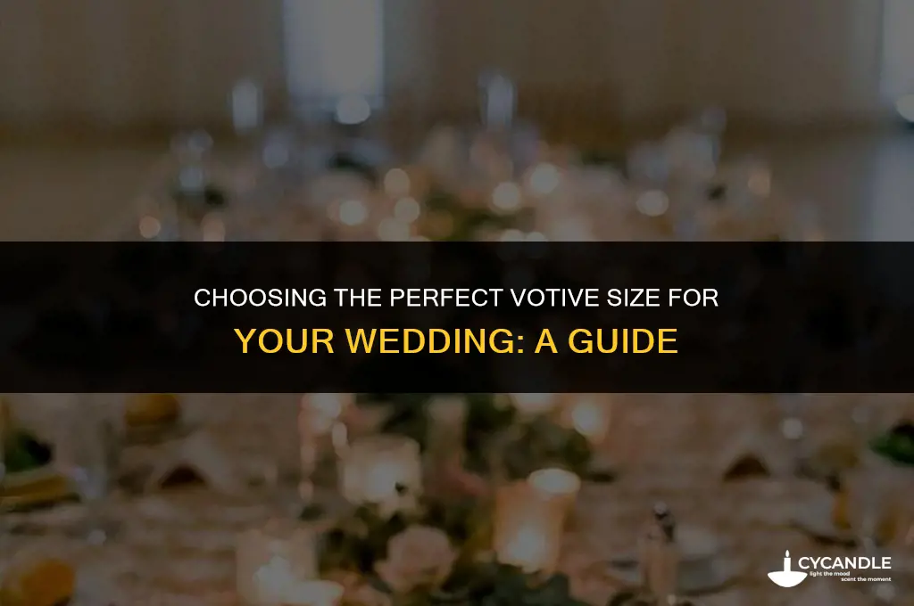 what size votives to buy for weddign
