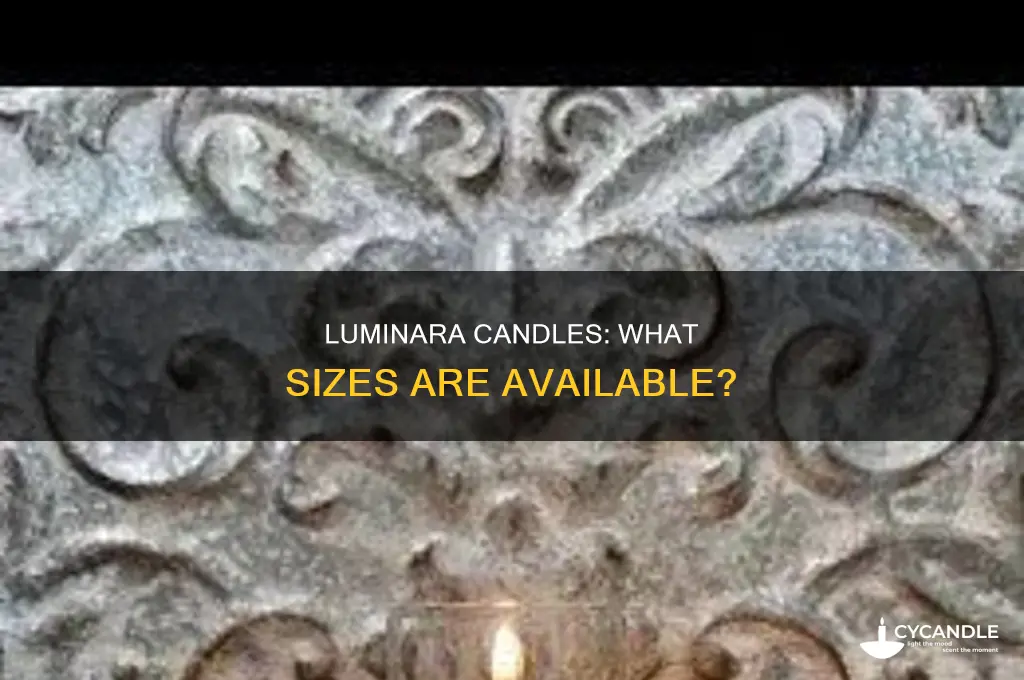 what sizes do luminara candles come in