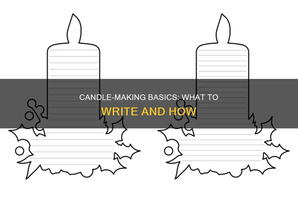 what so you write into candles