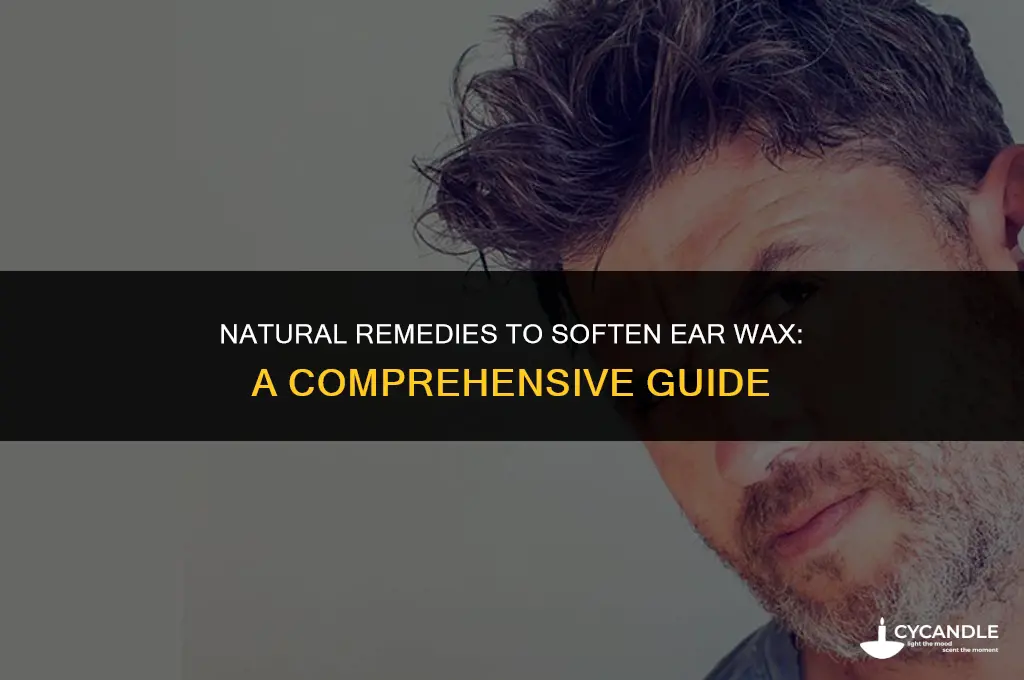 what softens ear wax
