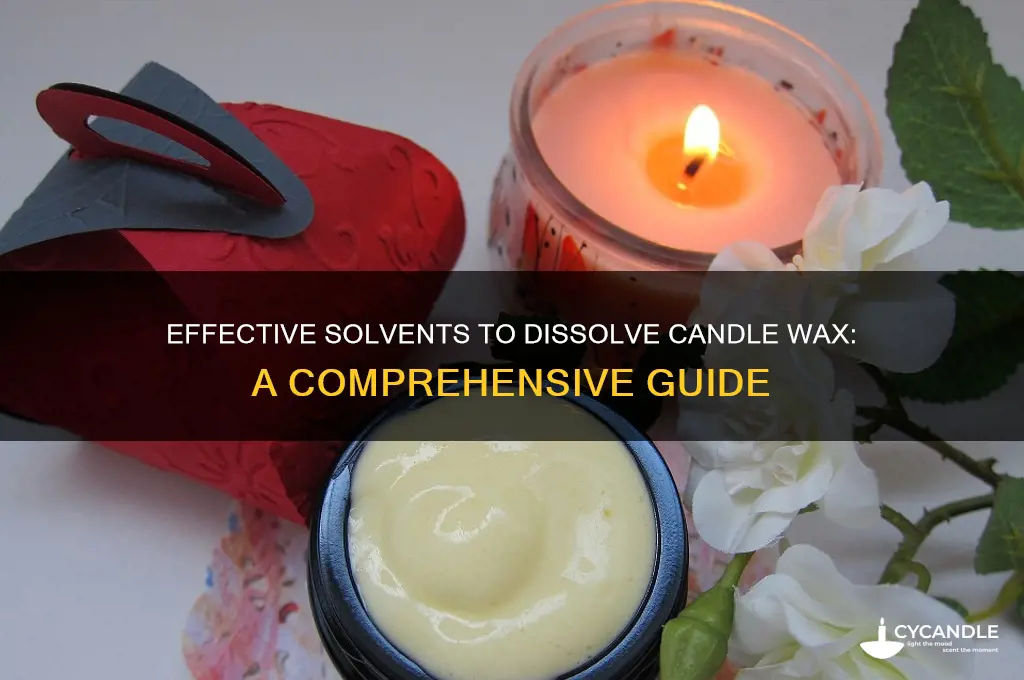 what solvent dissolves candle wax