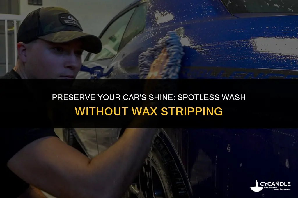 what spotless car wash doesnt strip wax