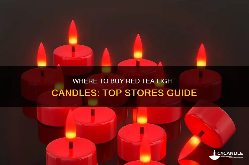 what store can i buy red tea light candles