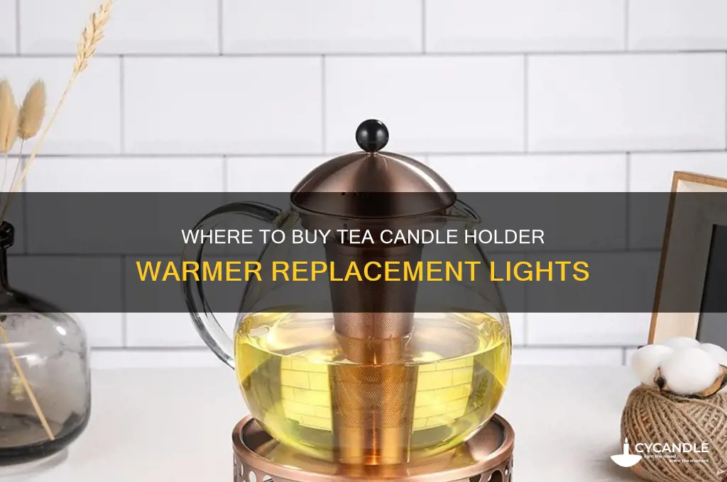 what store selld tea candle holder warmer replacement lights