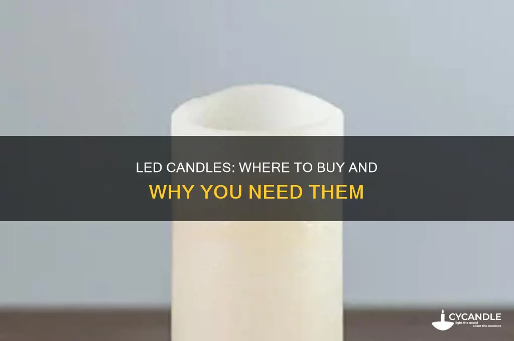 what stores have led candles