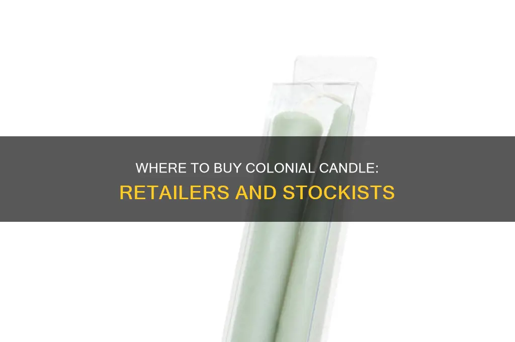 what stores sell colonial candle
