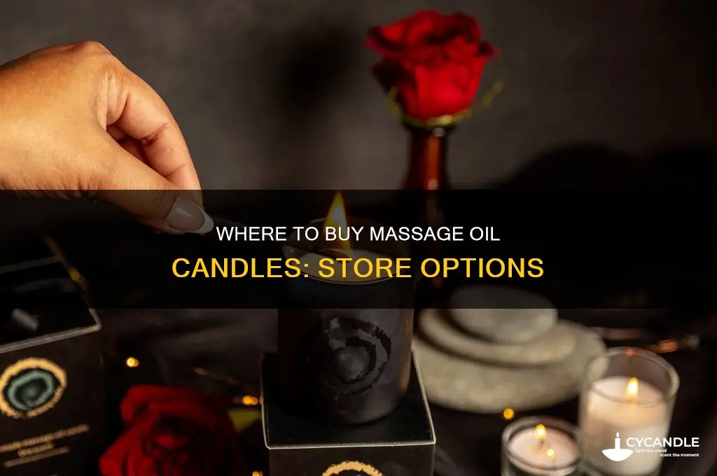 what stores sell massage oil candles