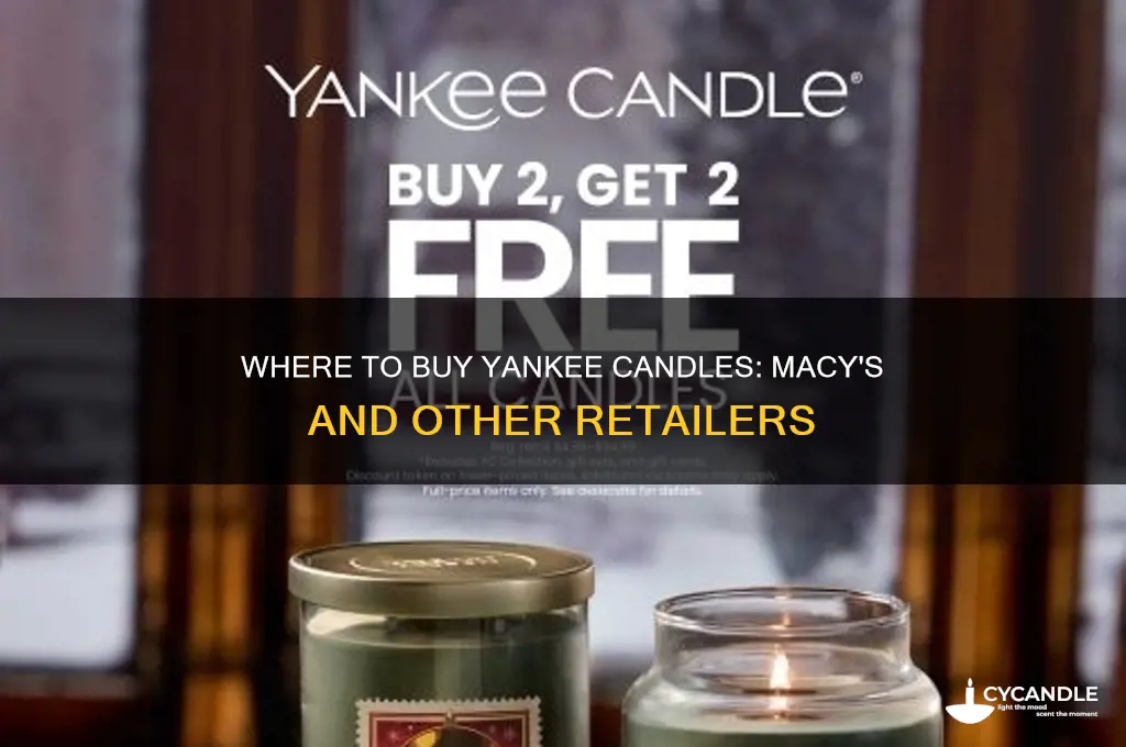 what stores sell yankee candles macy