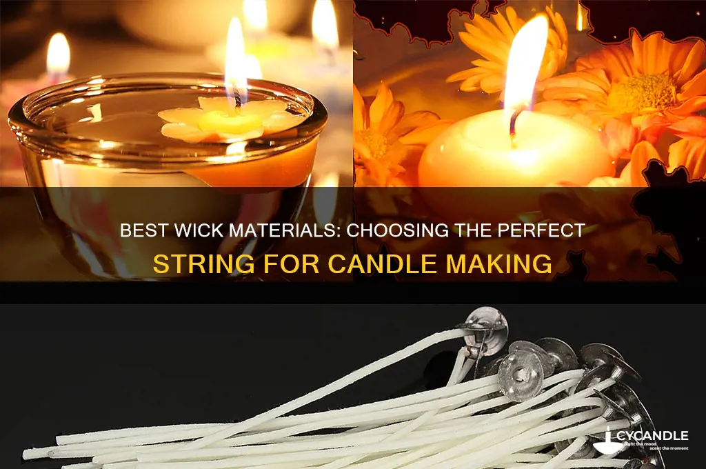 what string can you use for candle wick