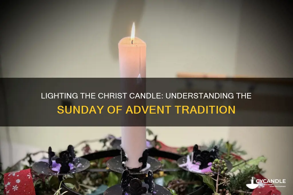 what sunday do we light the christ candle