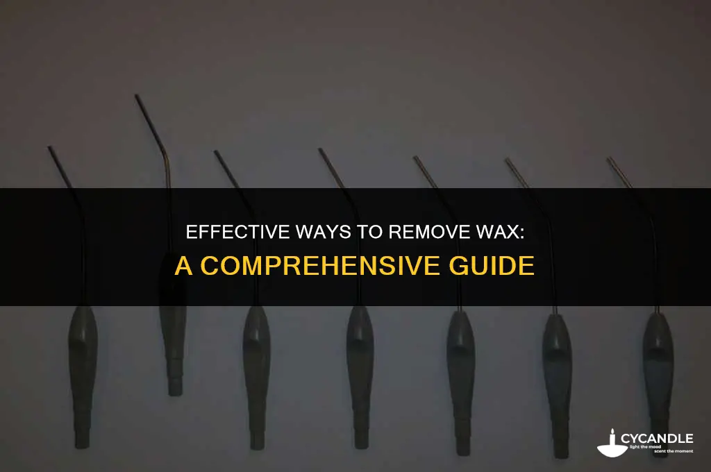what takes off wax