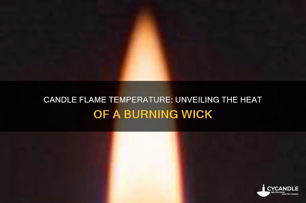 what temp does a candle flame burn
