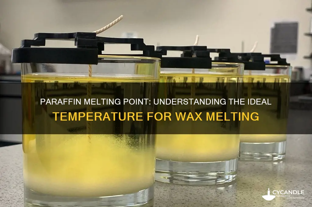 what temp does paraffin melt