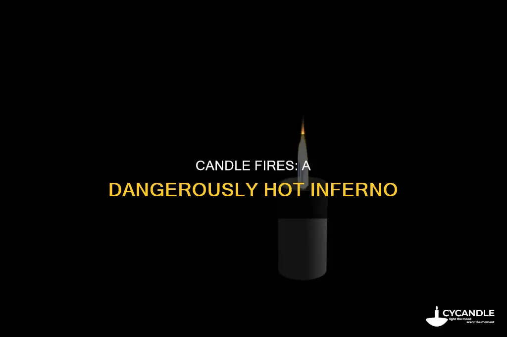 what temperature are candle fires