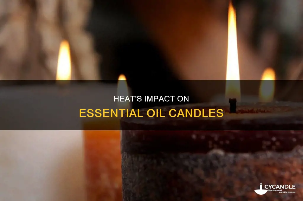what temperature damages essential oils candles
