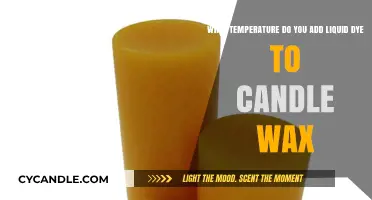 Perfect Timing: Adding Liquid Dye to Candle Wax at Ideal Temperature
