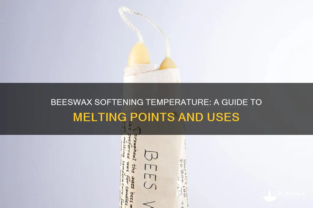 what temperature does beeswax soften at