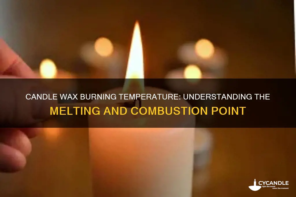 what temperature does candle wax burn at