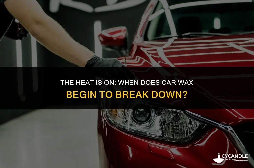 what temperature does car wax start breaking down