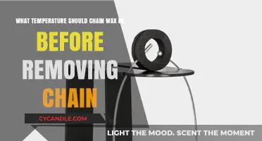 Optimal Chain Wax Temperature for Easy Removal: A Quick Guide