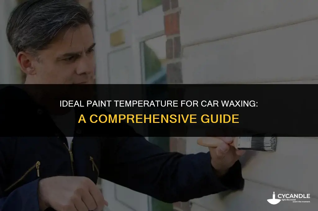 what temperature should paint be before waxing a car