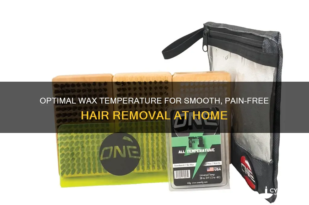 what temperature should wax be for hair removal
