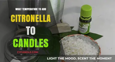 The Perfect Temperature to Add Citronella to Candles