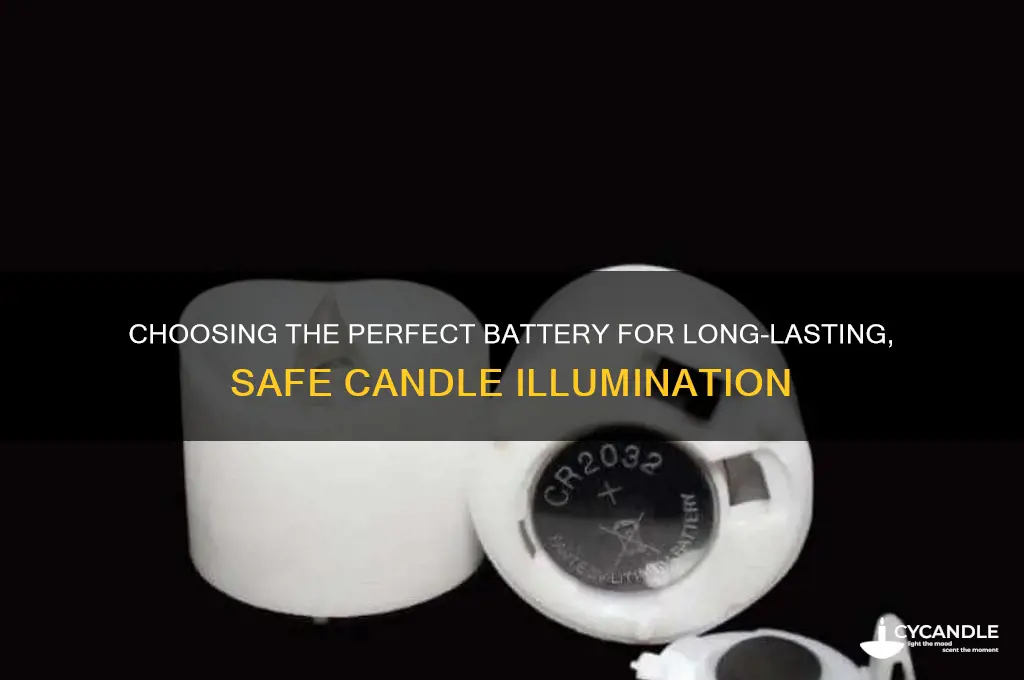 what the best battery to use in battery candles