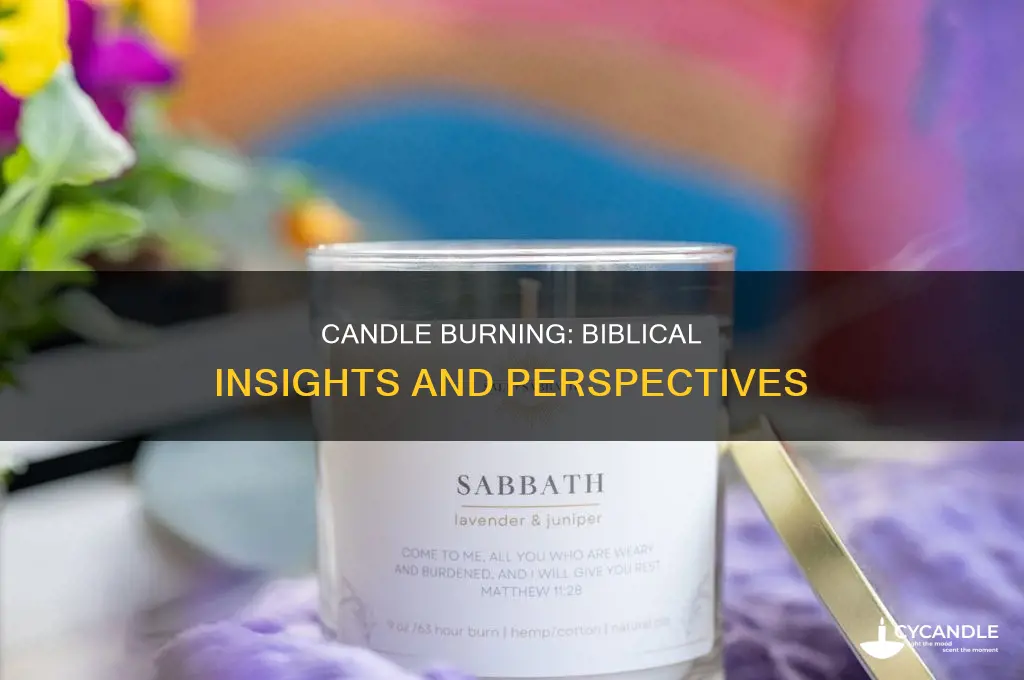 what the bible says about candle buring