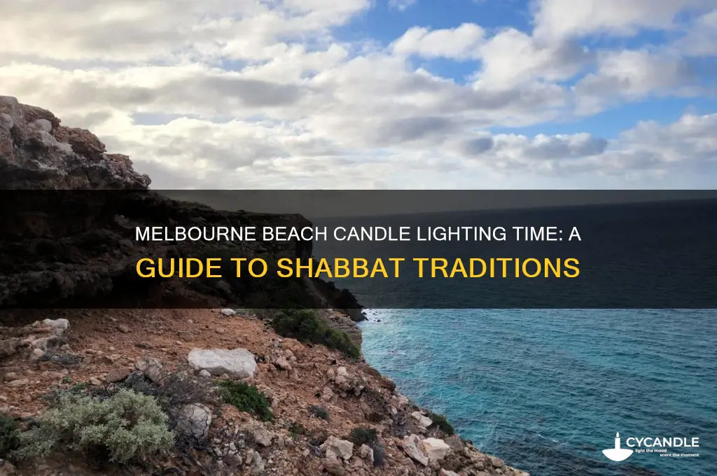 what time candle lighting melbourne beach florida
