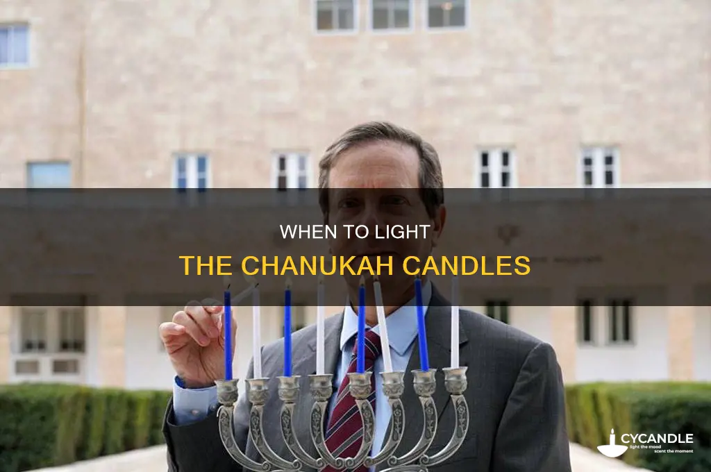 what time chanukah candles