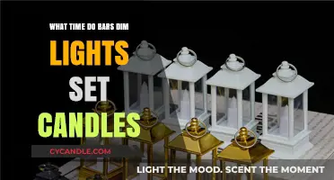 When Do Bars Dim Lights and Set Candles for Ambiance?