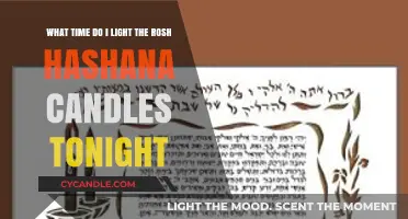 Rosh Hashana Candle Lighting Time Tonight: A Step-by-Step Guide