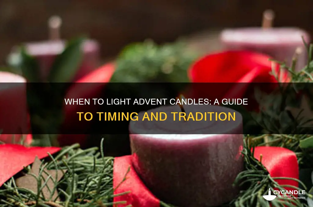 what time do you light advent candles