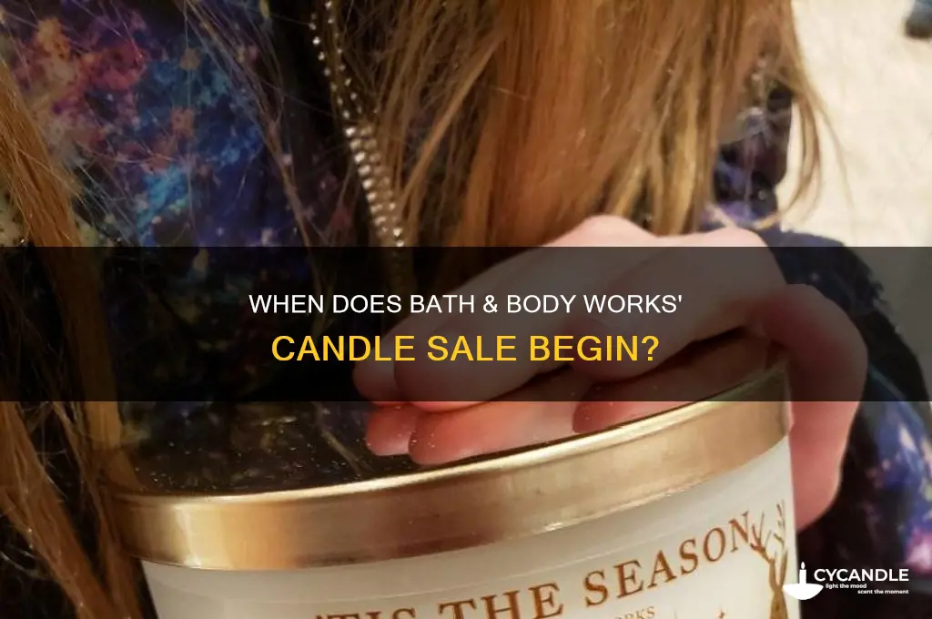 what time does bath and body works candle sale start
