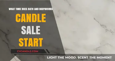 Bath & Bodyworks: Candle Sale Start Time