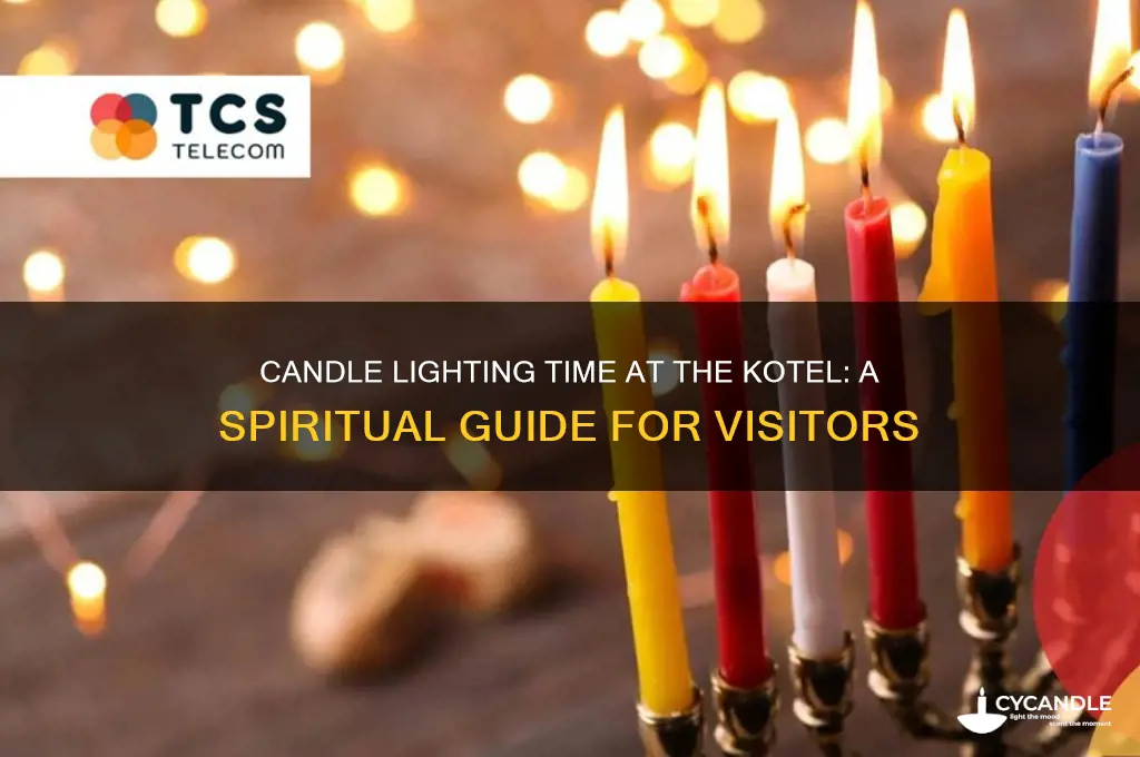what time is candle lighting at the kotel