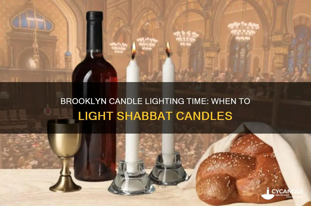 what time is candle lighting brooklyn