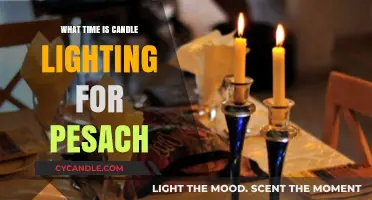 Pesach Candle Lighting Time: When to Begin Your Seder Celebration