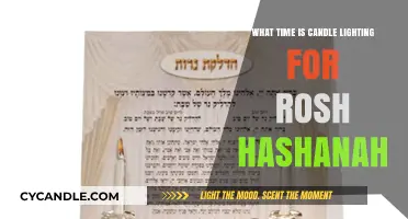 Rosh Hashanah Candle Lighting Time: A Guide to Welcoming the New Year
