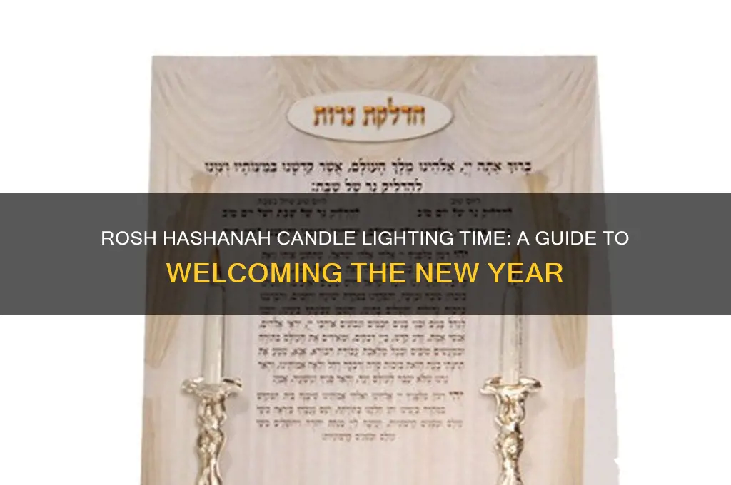 what time is candle lighting for rosh hashanah
