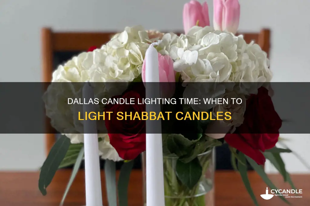 what time is candle lighting in dallas