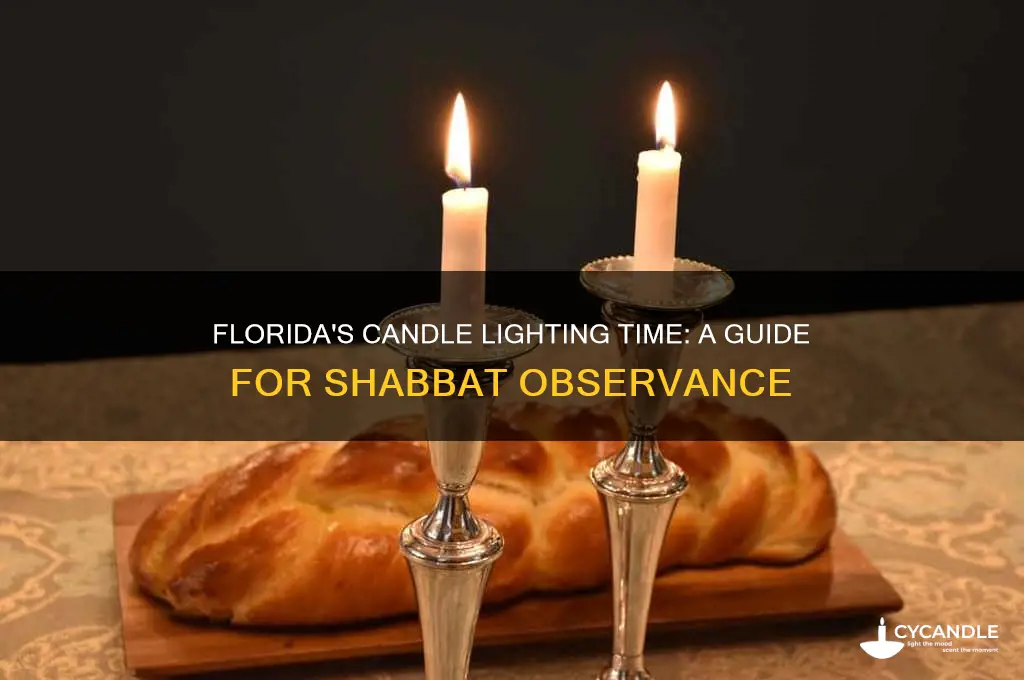 what time is candle lighting in florida