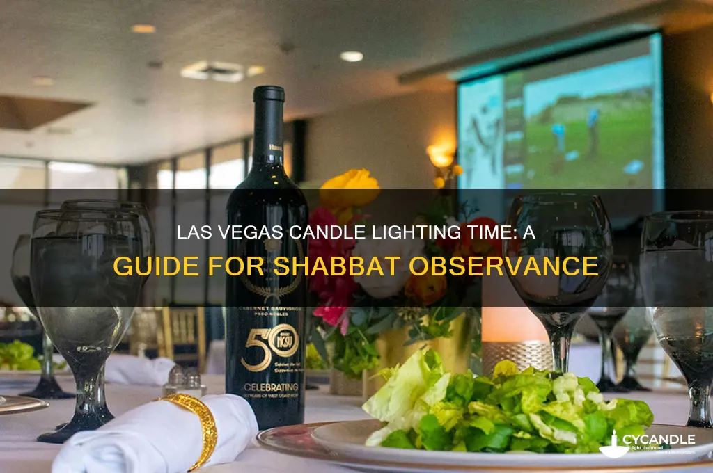 what time is candle lighting in las vegas