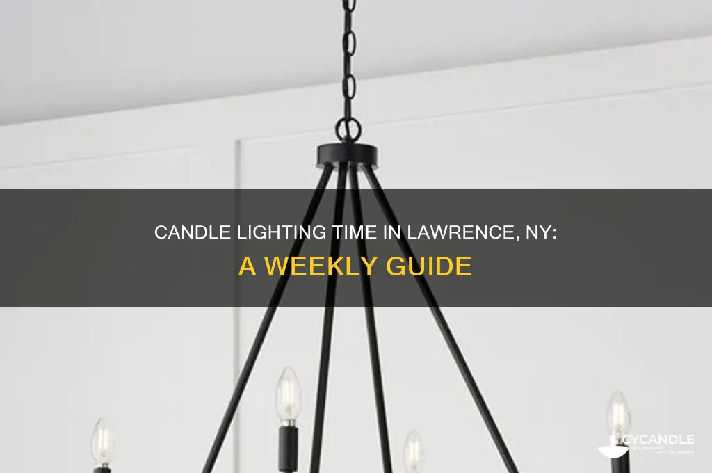 what time is candle lighting in lawrence ny