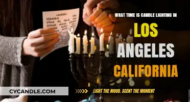 Los Angeles Candle Lighting Time: A Guide for Shabbat Observance