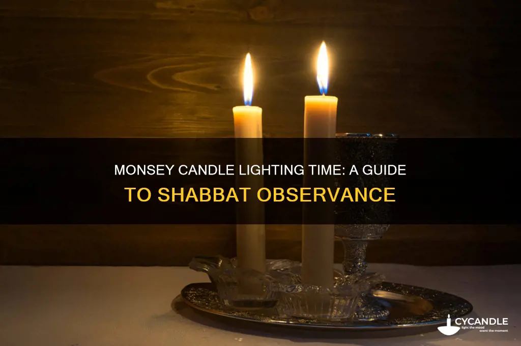 what time is candle lighting in monsey